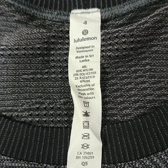 LULULEMON Swiftly Breathe Long Sleeve Vented Camo Top size 4 - Picture 8 of 8